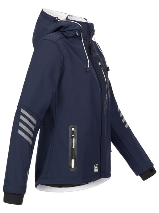 Arctic Seven Damen Softshelljacke Navy-Weiss - Image 3