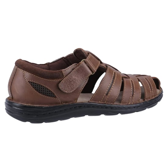 Hush Puppies - Herren Sandalen "Albert", Fischer, Leder (Hellbraun) - Image 2