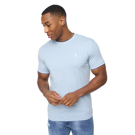 Crosshatch - "Shellworth" T-Shirt für Herren (Hellblau) - Image 1