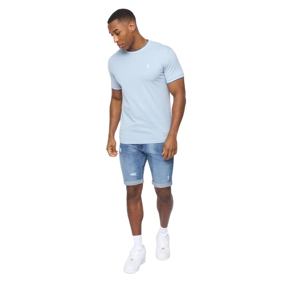 Crosshatch - "Shellworth" T-Shirt für Herren (Hellblau) - Image 3