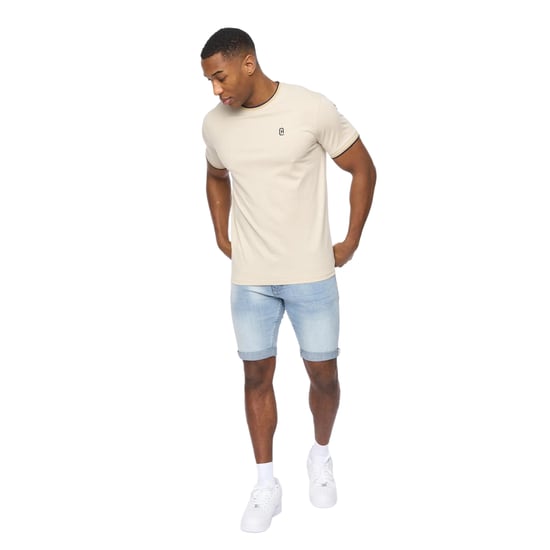 Crosshatch - "Shellworth" T-Shirt für Herren (Helles Steingrau) - Image 3