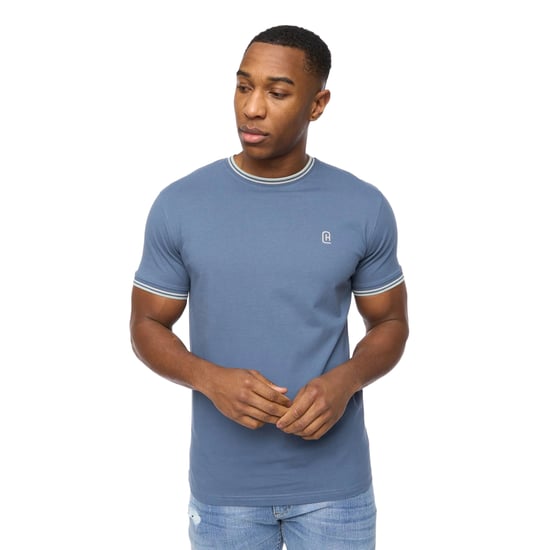 Crosshatch - "Shellworth" T-Shirt für Herren (Denim) - Image 1