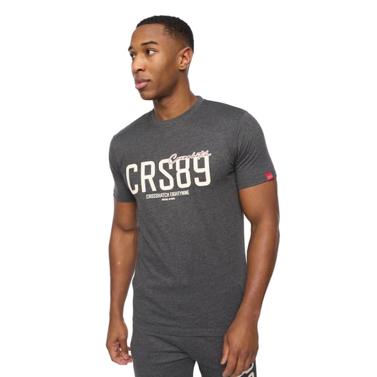 Crosshatch - "Ellsworth" T-Shirt für Herren (Holzkohle-Mergel) - Image 2