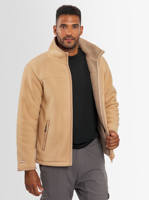 Arctic Seven Herren Fleece Jacke – Coffee - Image 2