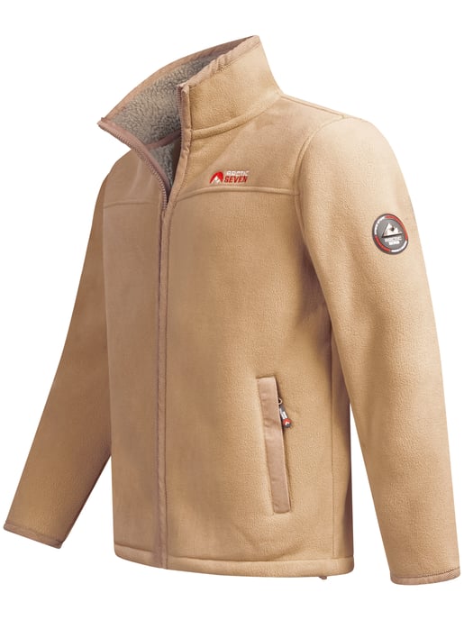 Arctic Seven Herren Fleece Jacke – Coffee - Image 4