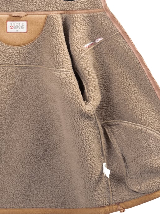 Arctic Seven Herren Fleece Jacke – Coffee - Image 6