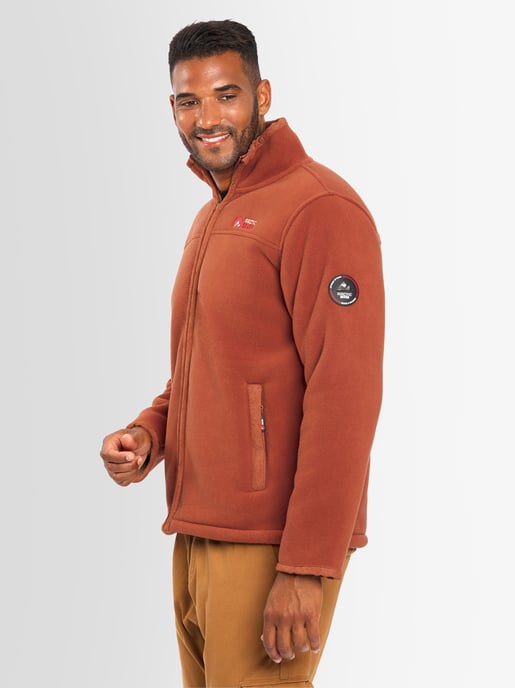 Arctic Seven Herren Fleece Jacke – Terracotta - Image 2