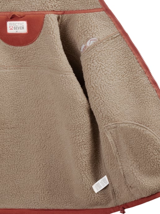Arctic Seven Herren Fleece Jacke – Terracotta - Image 6