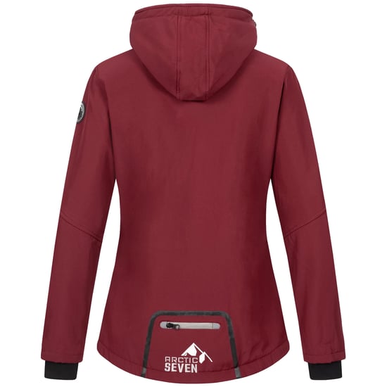 Arctic Seven Damen Softshelljacke Rot-Grau - Image 4