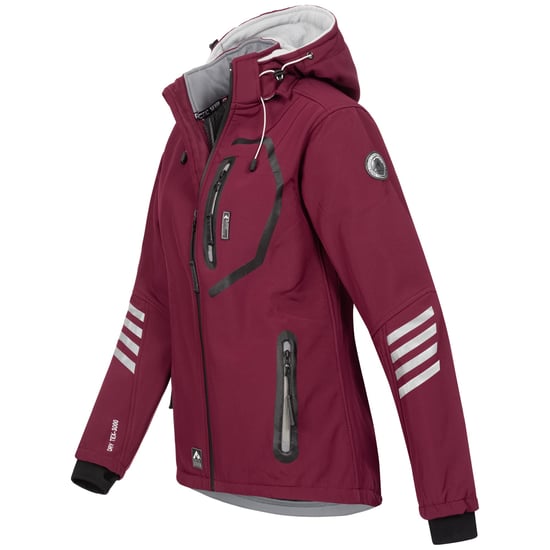 Arctic Seven Damen Softshelljacke Weinrot-Grau - Image 2
