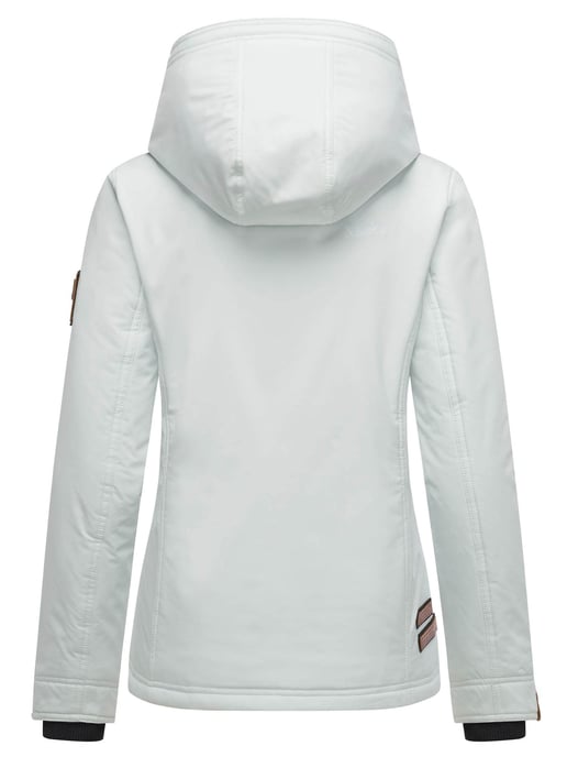 Marikoo Damen Übergangsjacke leichte wind- und wasserabweisende Jacke mit Kapuze Iceblue - Image 4