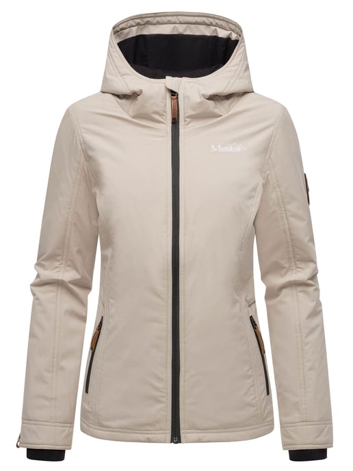 Marikoo Damen Übergangsjacke leichte wind- und wasserabweisende Jacke mit Kapuze Bone - Image 2