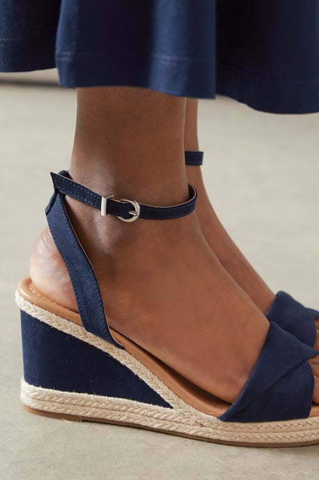 Wide Fit Richie Soft Twist Rope Detail Wedges - Image 4