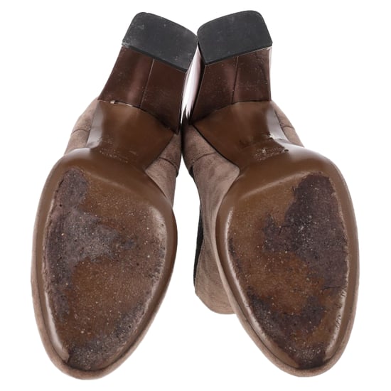 Fendi Chelsea-Stiefel mit hohem Absatz aus braunem Wildleder - Image 6