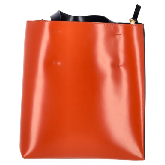 Marni Museo Kleine Tragetasche aus orangefarbenem Leder - Image 3