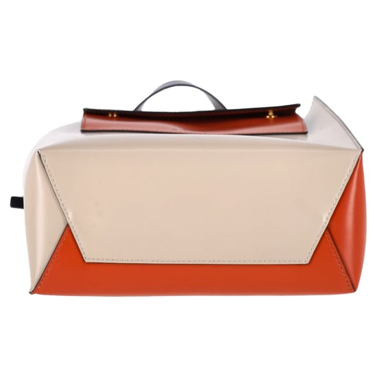 Marni Museo Kleine Tragetasche aus orangefarbenem Leder - Image 4