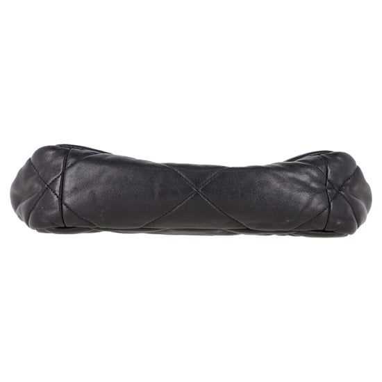 Chanel gestepptes Chanel 19 große Umhängetasche aus schwarzem Leder - Image 2