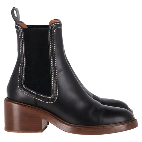 Chloé Mallo Chelsea-Stiefel aus schwarzem Kalbsleder - Image 1