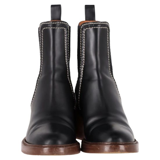 Chloé Mallo Chelsea-Stiefel aus schwarzem Kalbsleder - Image 2