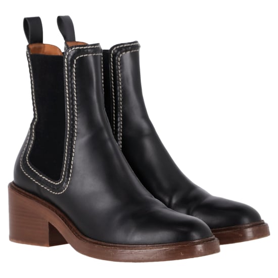 Chloé Mallo Chelsea-Stiefel aus schwarzem Kalbsleder - Image 5
