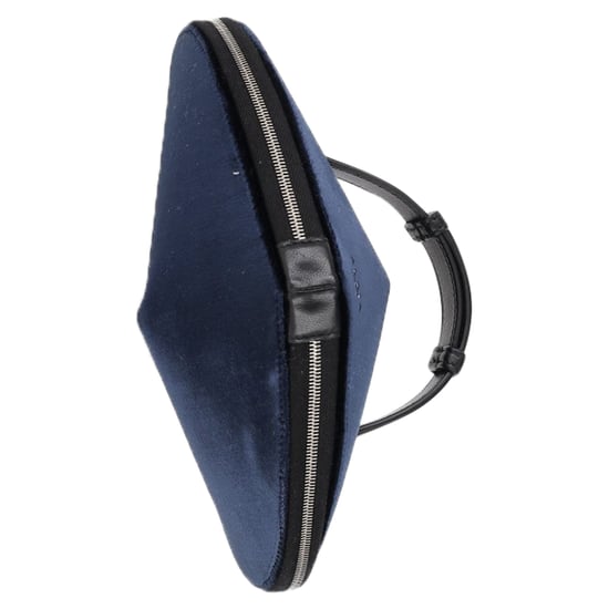 Alaïa Le Cœur Herz Clutch aus blauer Samt - Image 3