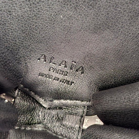 Alaïa Le Cœur Herz Clutch aus blauer Samt - Image 6