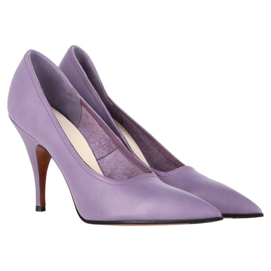 Victoria Beckham Spitzefuß-Pumps aus lila Leder - Image 4