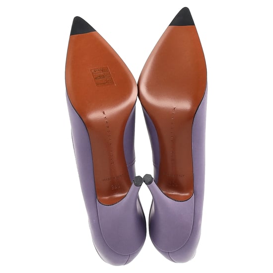 Victoria Beckham Spitzefuß-Pumps aus lila Leder - Image 6