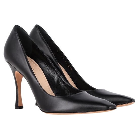 Christian Dior Absatzschuhe mit quadratischer Spitze aus schwarzem Leder - Image 4