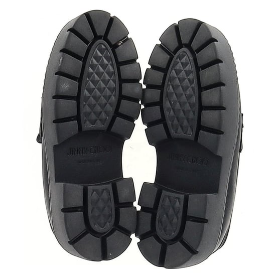 Jimmy Choo Bryer Flach-Pantoletten aus schwarzem Leder - Image 5