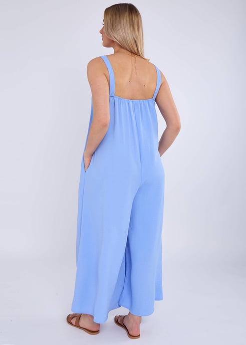 Blauer Air Flow Riemen-Overall mit weitem Bein - Image 2