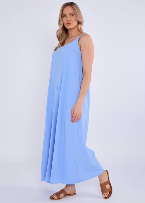 Blauer Air Flow Riemen-Overall mit weitem Bein - Image 4