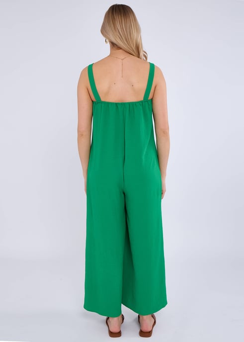 Grüner Air Flow Riemen-Overall mit weitem Bein - Image 2
