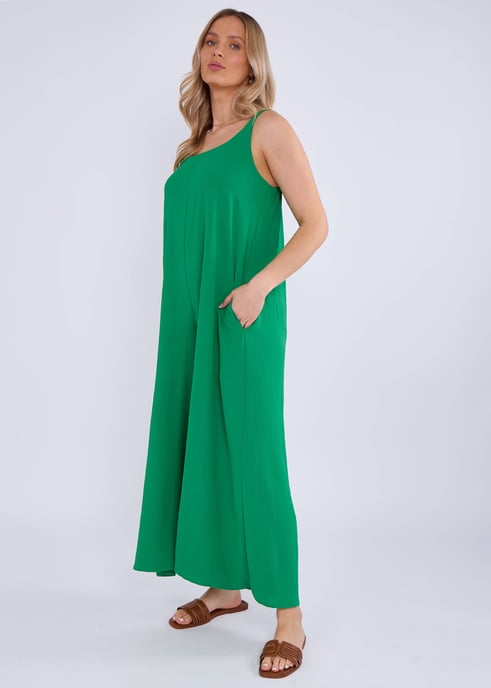 Grüner Air Flow Riemen-Overall mit weitem Bein - Image 4