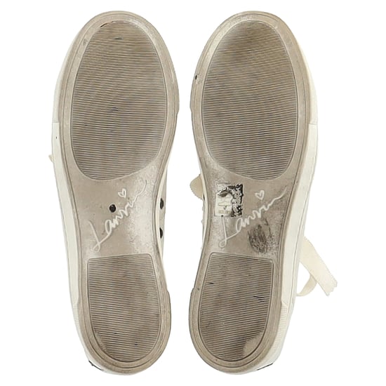 Lanvin Sneakers mit Schlangenleder-Effekt und Cap Toe aus weißem Leder - Image 6