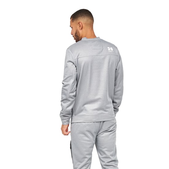 Crosshatch - "Langtons" Trainingsjacke Rundhalsausschnitt für Herren (Holzkohle) - Image 2
