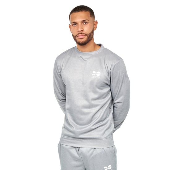 Crosshatch - "Langtons" Trainingsjacke Rundhalsausschnitt für Herren (Holzkohle) - Image 3