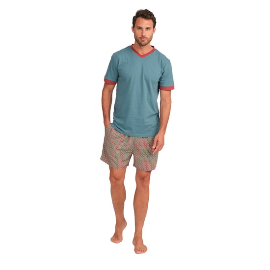 JJBFH5001 Kurzarm-Pyjama für Herren - Image 1