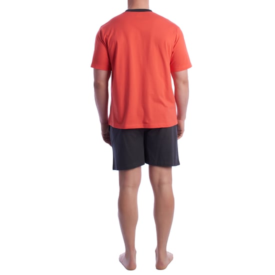 Herren-Pyjama mit kurzen Ärmeln aus 100 % Baumwolle KL30000 - Image 3