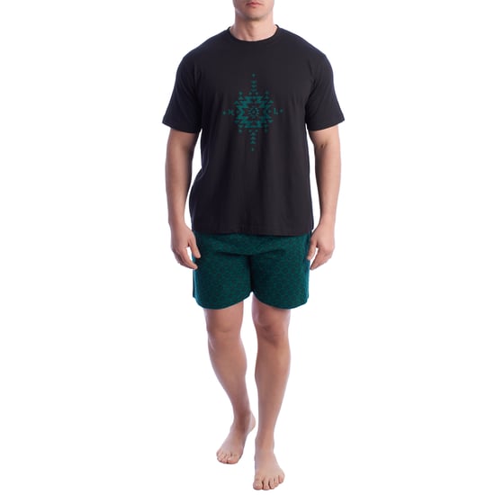 Herren-Pyjama mit kurzen Ärmeln aus 100 % Baumwolle KL30000 - Image 1