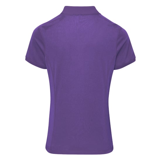 Premier Damen Coolchecker Piqué Polo-Shirt / Polohemd, Kurzarm (Violett) - Image 2