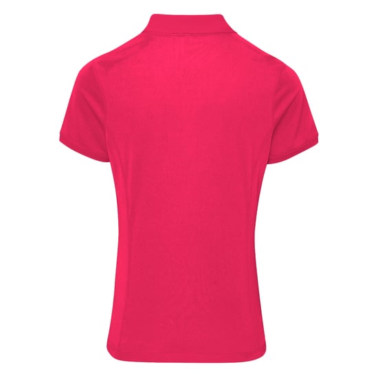 Premier Damen Coolchecker Piqué Polo-Shirt / Polohemd, Kurzarm (Hot Pink) - Image 2