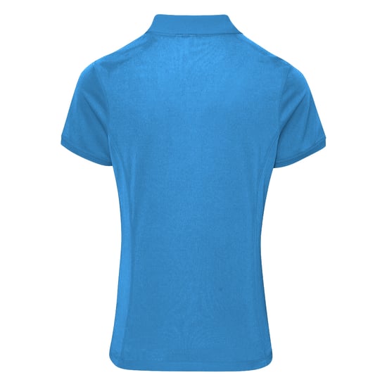 Premier Damen Coolchecker Piqué Polo-Shirt / Polohemd, Kurzarm (Saphir) - Image 2