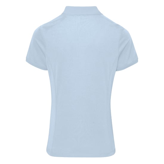 Premier Damen Coolchecker Piqué Polo-Shirt / Polohemd, Kurzarm (Hellblau) - Image 2