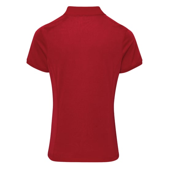 Premier Damen Coolchecker Piqué Polo-Shirt / Polohemd, Kurzarm (Burgunder) - Image 2