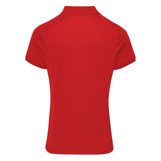 Premier Damen Coolchecker Piqué Polo-Shirt / Polohemd, Kurzarm (Rot) - Image 2
