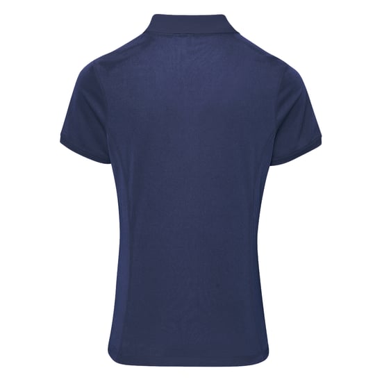 Premier Damen Coolchecker Piqué Polo-Shirt / Polohemd, Kurzarm (Marineblau) - Image 2