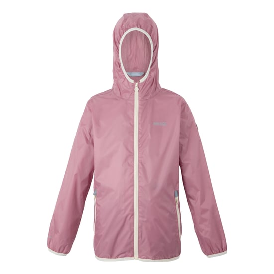 Regatta Great Outdoors Kinder Regenjacke Lever II (Lila/Helles Vanillegelb) - Image 1