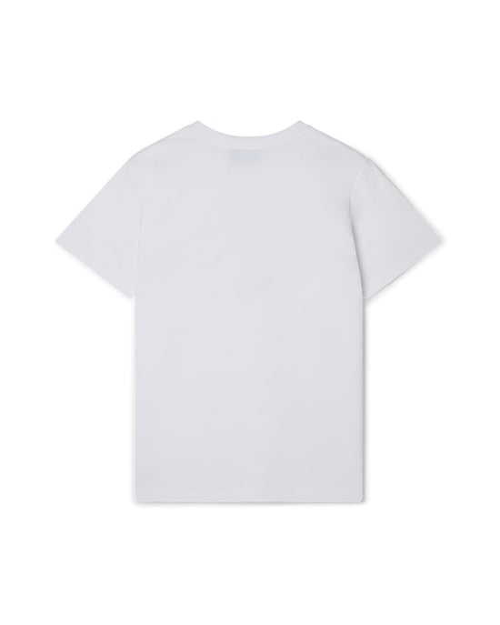 Weißes T-Shirt mit verspieltem Streifendesign von Casablanca - Image 3