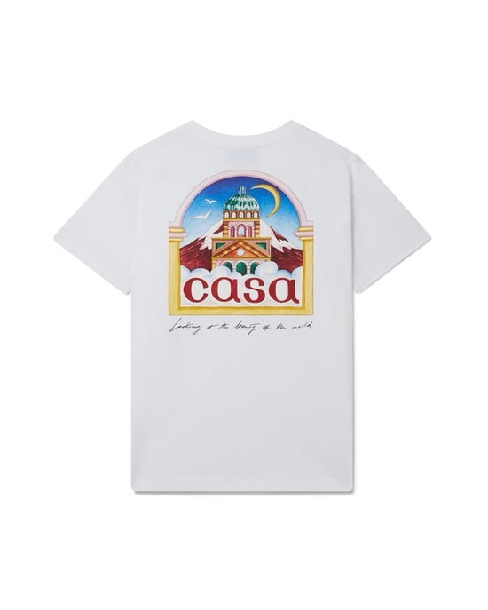 Casablanca Vue De L'Arche Design Weißes T-Shirt - Image 2
